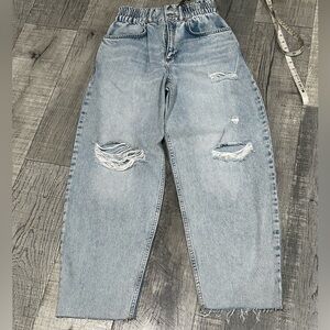 All Saints Distressed Denim Boyfriend Jeans